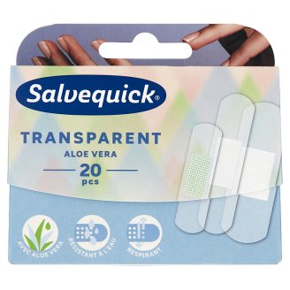 Salvequick Aloe Vera átlátszó és diszkrét ragtapasz 20 db