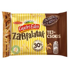 Győri Édes Zabfalatok Friable Oatmeal Biscuit Dipped in Milk Chocolate 43 g