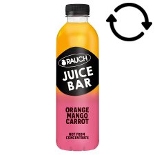 Rauch Juice Bar 100% Orange Mango Carrot Juice with Vitamin C 800 ml