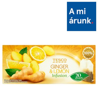 Tesco Ginger & Lemon Infusion gyümölcstea gyömbérrel, citrom- és narancshéjjal 20 filter 40 g