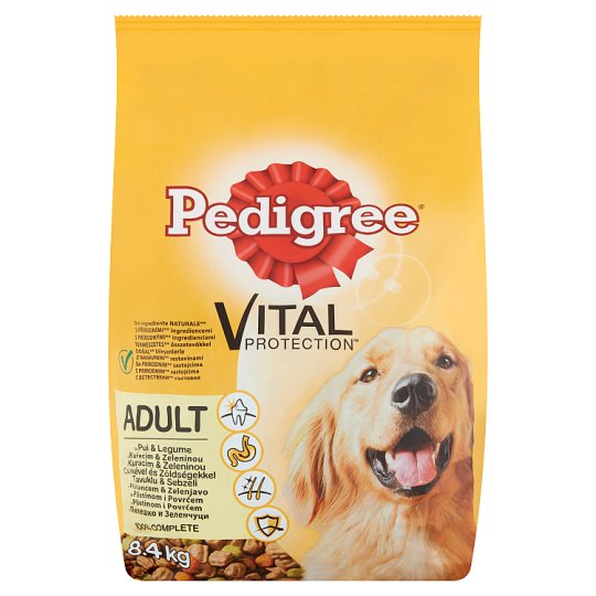 Pedigree Vital Protection teljes értékű eledel felnőtt kutyáknak baromfihússal, zöldségekkel 8,4 kg