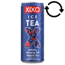 XIXO Ice Tea Raspberry-Blueberry Flavored Iced Tea with Fruit Juice and Natural Tea Extract 1,5 l