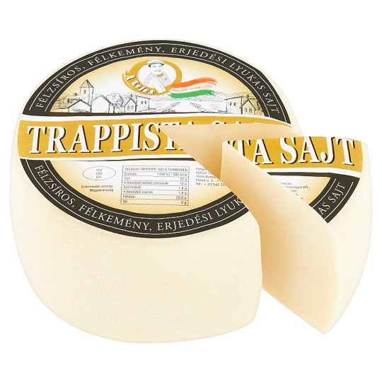 A Tejes félzsíros, félkemény, erjedési lyukas trappista sajt