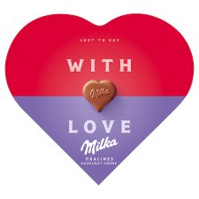 Milka I Love Milka Alpine Milk Chocolate Praline with Hazelnut Cream Fillings 44 g
