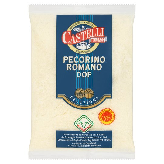 Castelli Pecorino Romano Grated Cheese from Sheep Milk 50 g Tesco