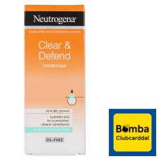 Neutrogena Clear & Defend hidratáló arcápoló tisztító szalicilsavval 50 ml