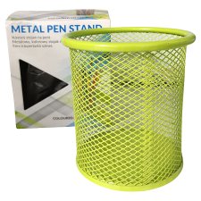 Coloured Metal Pen Stand