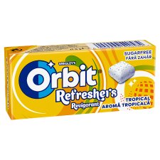 Orbit Refreshers Tropical Fruit Flavoured Sugar-Free Chewing Gum with Sweetener 17,9 g