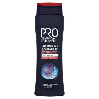 Tesco Pro Formula for Men Get Energized tusfürdő & sampon 400 ml