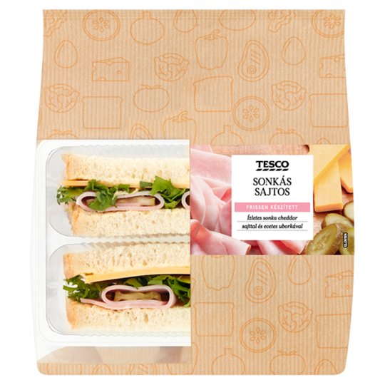 Tesco sonkás-sajtos szendvics 165 g