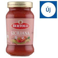 Bertolli Siciliana tésztaszósz napon szárított paradicsommal és extra szűz olívaolajjal 375 ml