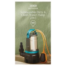 Tesco Outdoor 2 az 1-ben búvárszivattyú szennyezett és tiszta vízhez 550 W