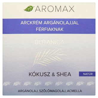 Aromax Botanica natúr kókusz & shea arckrém argánolajjal férfiaknak 50 ml