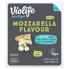 Violife Mozzarella Flavoured Block for Pizza 200 g