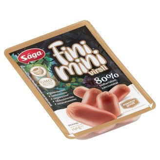 Sága Fini Mini mini pulykavirsli hozzáadott vitaminokkal és kalciummal 140 g