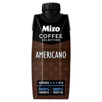 Mizo Coffee Selection Americano UHT zsírszegény kávés tej 330 ml