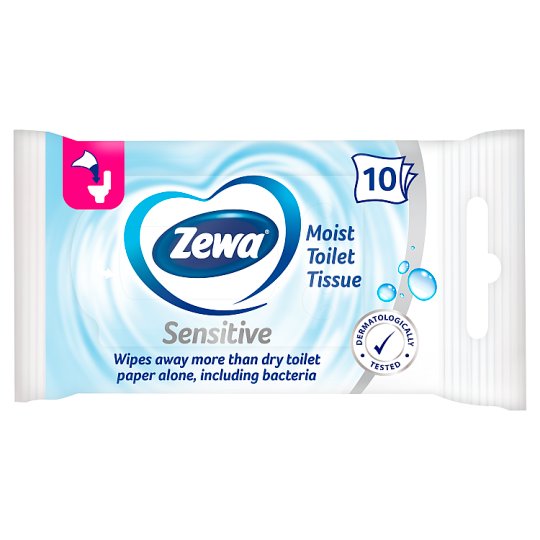 Zewa Pure Moist Toilet Tissue 10 pcs Tesco Online, Tesco From Home