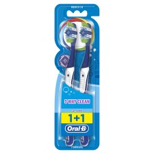 Oral-B Complete 5 Way Clean Medium Manual Toothbrush x2