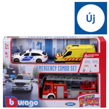 Burago Street Fire 1:43 Emergency Combo Set