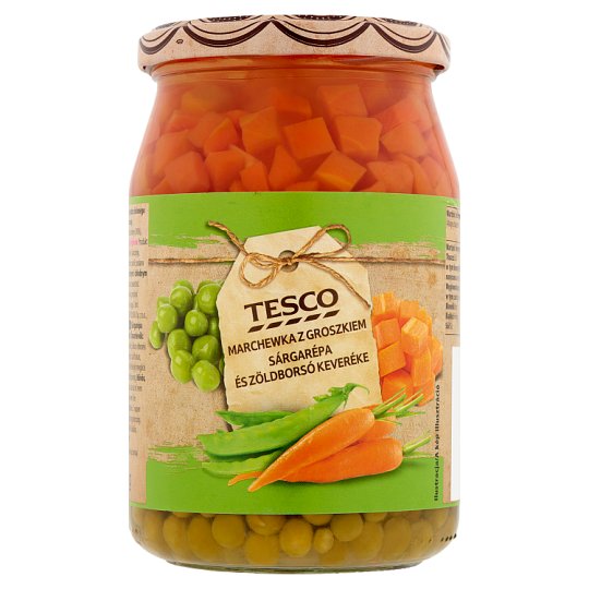 Tesco sárgarépa és zöldborsó keveréke 700 g