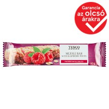 Tesco málnás müzliszelet 30 g