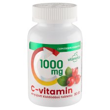 Vitamintár C-vitamin 1000 mg elnyújtott kioldódású tabletta csipkebogyó kivonattal 90 db 140 g