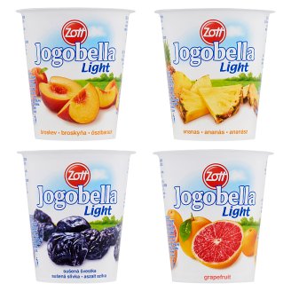 Zott Jogobella Light zsírszegény joghurt cukorral és édesítőszerrel 4 ízben 150 g
