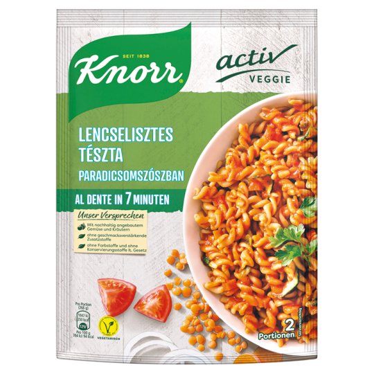 Knorr lencselisztes tészta paradicsomszószban 143 g