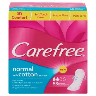 Carefree Normal with Cotton Extract tisztasági betét 58 db