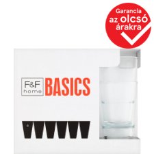 F&F Home Basics magasfalú pohár 6 db
