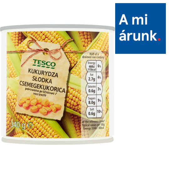 Tesco csemegekukorica 340 g