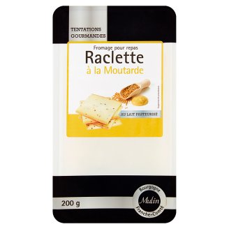Raclette zsíros érlelt sajt mustármaggal 200 g