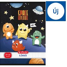 Herlitz x.book Space Adventure A5 kockás füzet 27/32