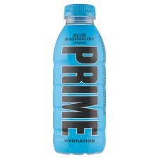 Prime Hydration Blue Raspberry Flavored Non-Carbonated Soft Drink with Added Vitamins 500 ml