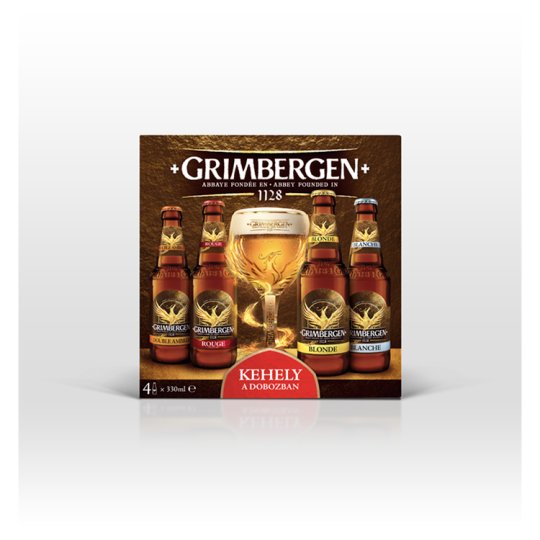 Grimbergen Belgian Abbey Beer Selection + Cup 4 x 0.33 l Tesco Online