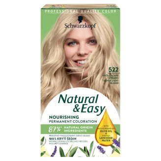Schwarzkopf Natural & Easy 522 Világos Ezüstszőke tartós krémhajfesték