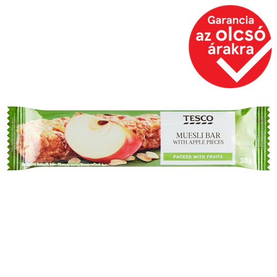 Tesco almás müzliszelet 30 g