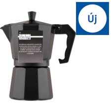 Perfect Home Aluminium Coffee Maker Black 6 Cups