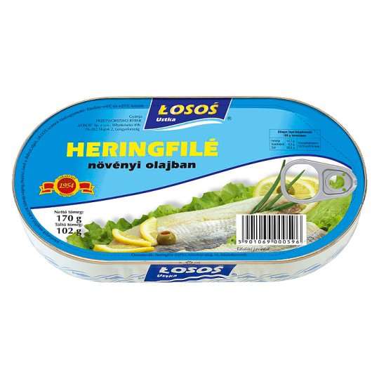 LOSOS heringfilé olajban 170g