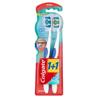 Colgate 360° közepes sörtéjű fogkefe 2 db