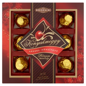 Szerencsi kézzel készített, prémium konyakmeggy 160 g