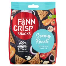 Finn Crisp Snacks rozs ropogós sajttal, hagymával, paprikával és paradicsommal ízesítve 150 g