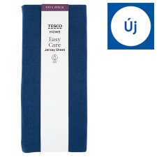 Tesco Home Easy Care Jersey Dark Blue Sheet 100 x 200 cm