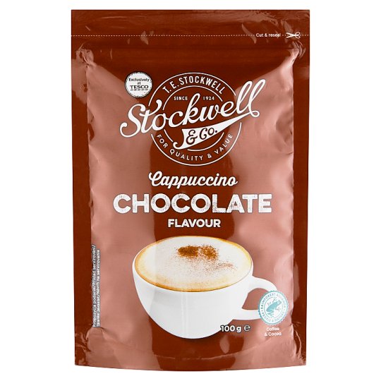 Stockwell & Co. azonnal oldódó, csokoládé ízű kávés italpor 100 g