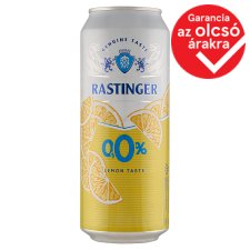 Rastinger citromízű alkoholmentes üdítőital és alkoholmentes világos sör keveréke 0% 500 ml 