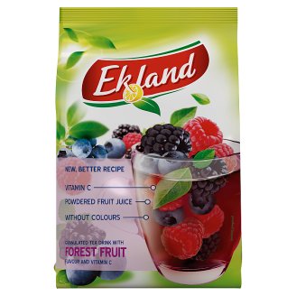 Ekland azonnal oldódó erdeigyümölcs-ízű tea italpor C-vitaminnal 300 g