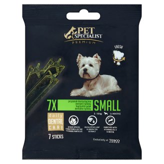 Tesco Pet Specialist Premium fogtisztító jutalomfalat kistestű felnőtt kutyáknak 7 db 110 g