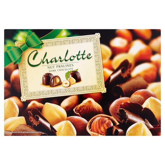 Charlotte egész mogyorós étcsokoládé bonbon 225 g