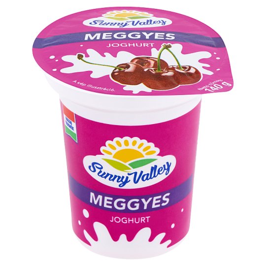 Sunny Valley élőflórás, zsírszegény meggyes joghurt 140 g