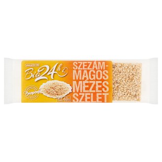 Biopont Bio 24h BIO szezámmagos mézes szelet 40 g